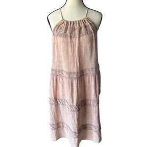 Altar’d State Babydoll Mini‎ Dress Pink - Size Small (S) 100% Cotton